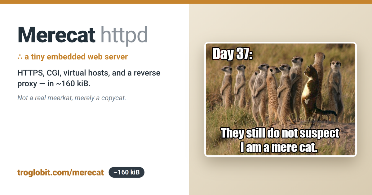 Merecat httpd social card
